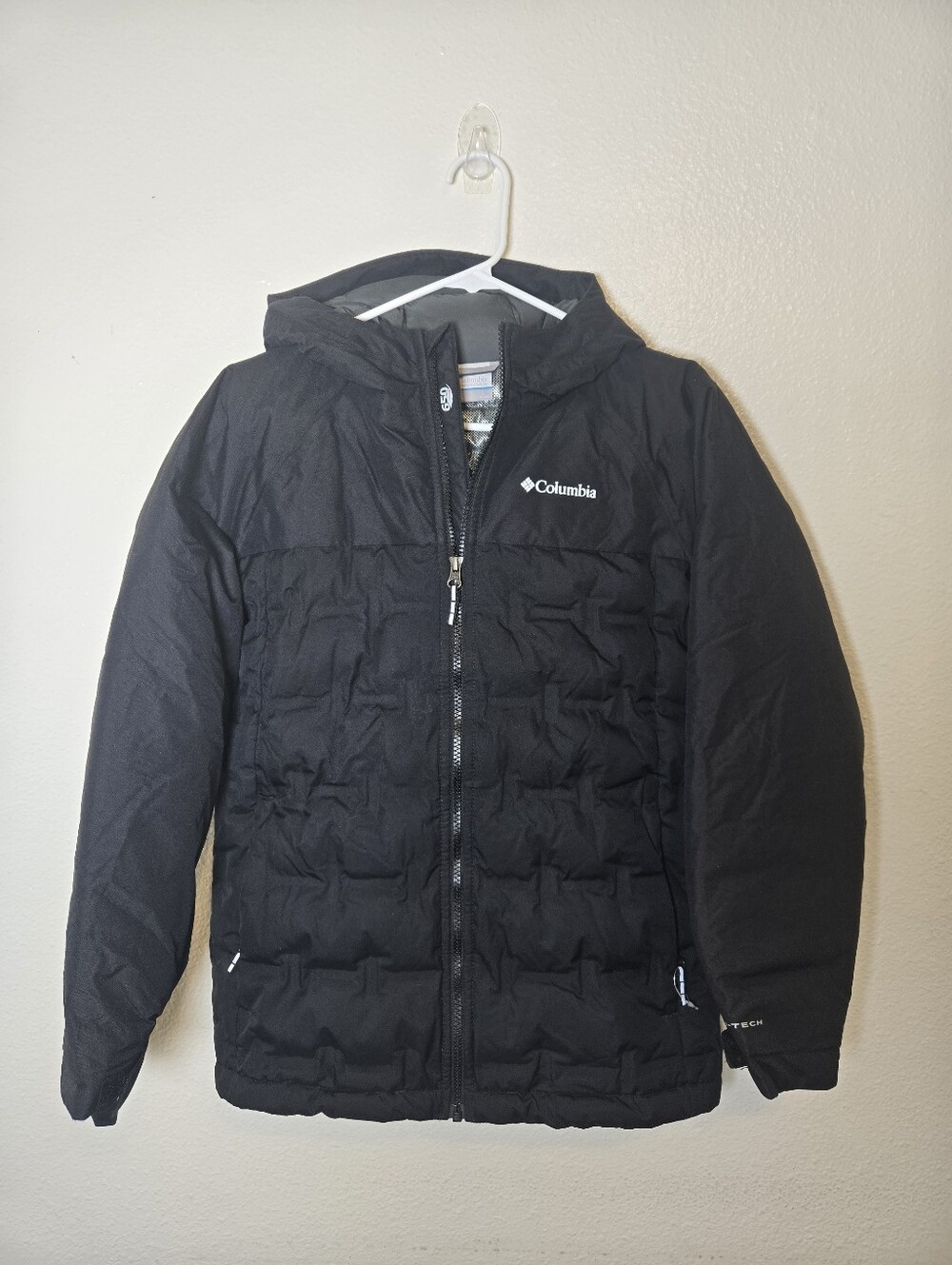 Columbia Grand Trek Down Coat 650 Boys Large 14/16 Black Warm